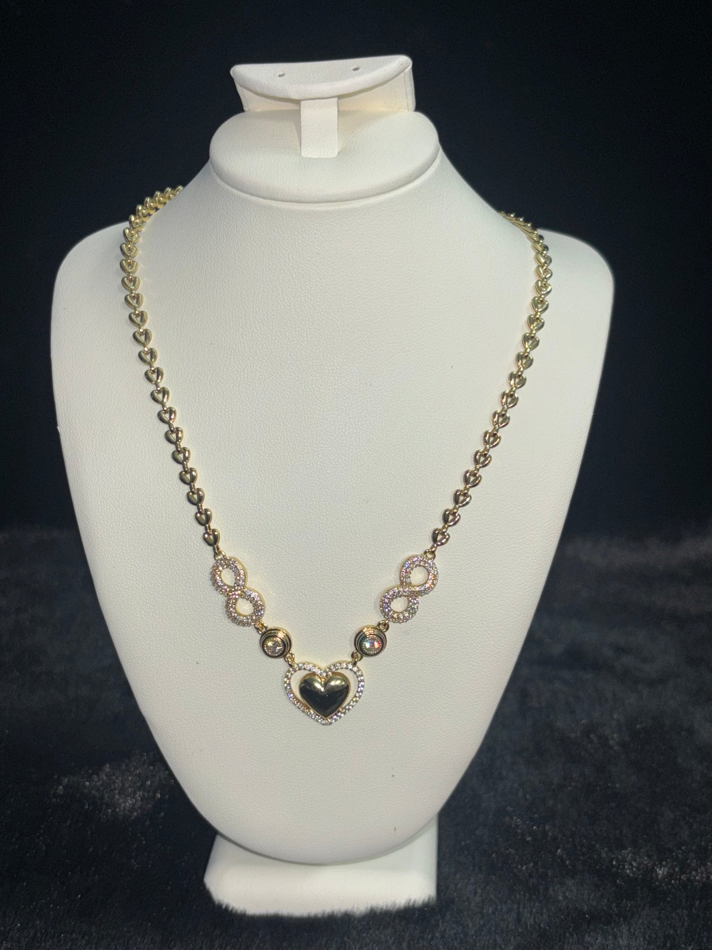 Infinity Heart Gold-filled Necklace